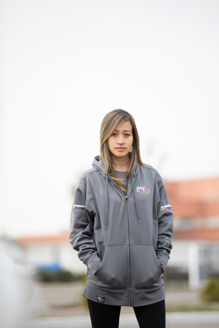 Gray Zip-Up Hoodie