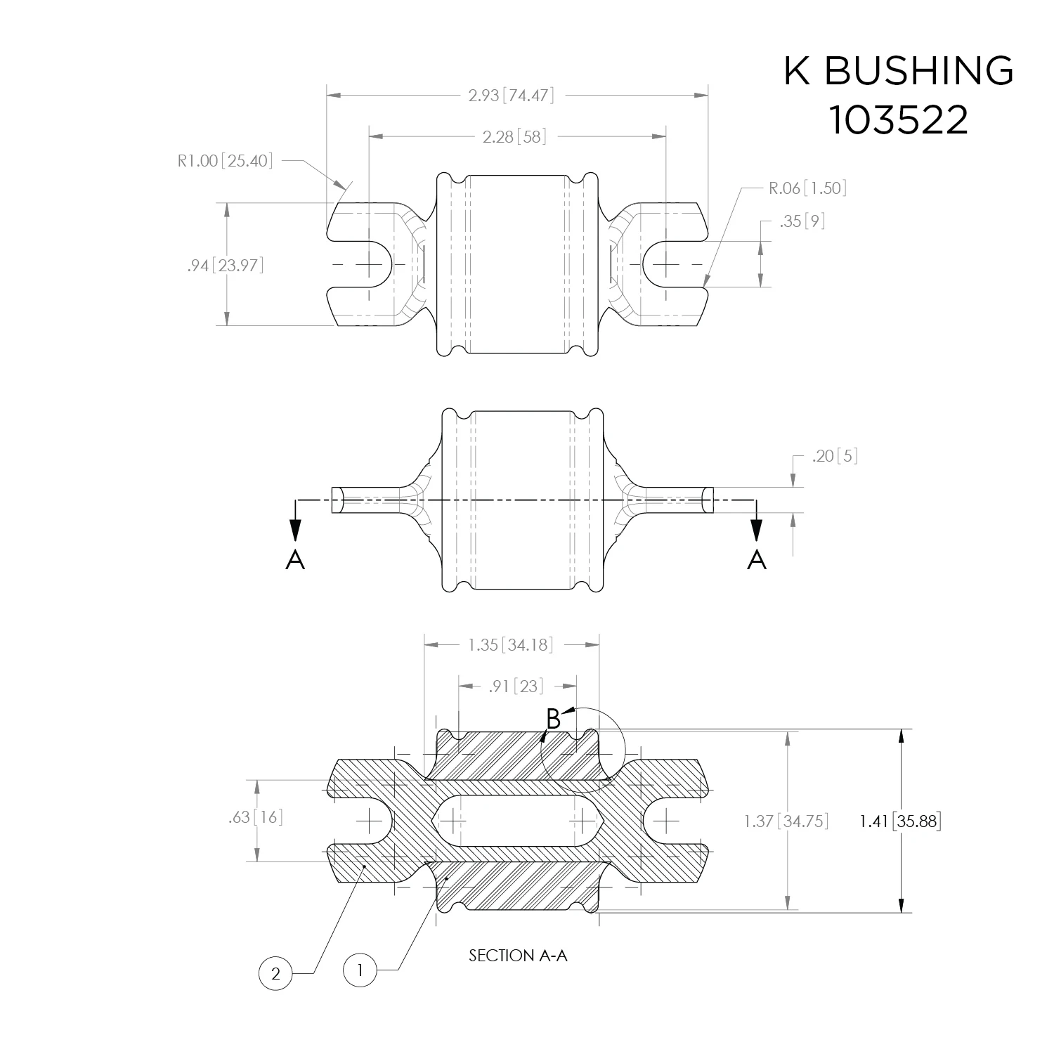 K Bushing 103522