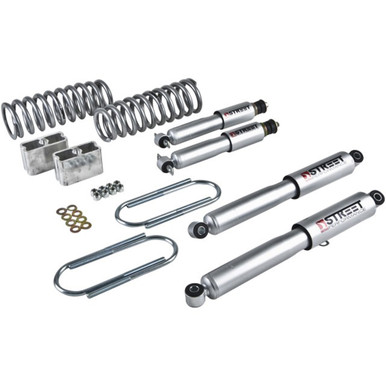 【おまけ付】 LOWERING KIT W/ STREET PERFORMANCE SHOCKS - 443SP - Belltech パーツ