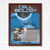 STEM cell biology career poster cherry wood framed poster