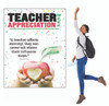 teacher appreciation single 48"x64" super size banner for schools