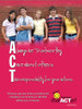 Act Poster What you say and what you believe pink poster with racial diversity image of students