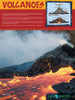 Volcanoes earth processes educational poster image