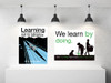 Discover Learning Series of 6 Posters or Banners showing two posters on wall