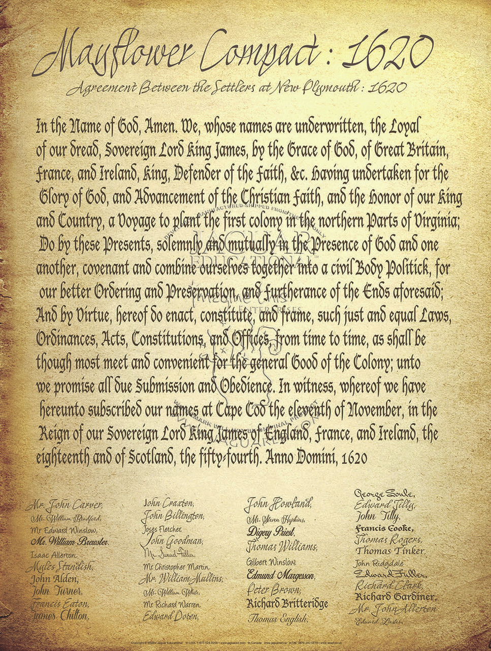 Mayflower Compact Document