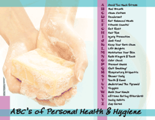 Poster on ABC's of personal health and hygiene