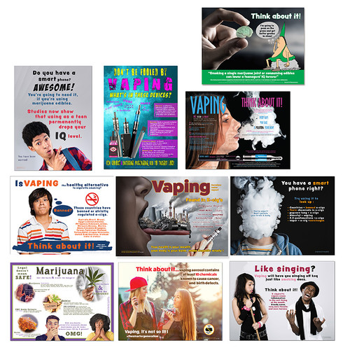 Vaping & Edible Dangers (Series of 10) Posters/Banners © Jaguar Educational
