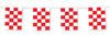 Starter Rectangle Pennants - Red