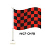 Thrifty Large 12" x 18" Clip-On Flags red/black checkered