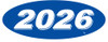 Vinyl Highlights Oval Model Years Blue-White