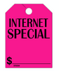 Internet Special Hang Tag fluorescent pink