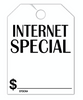 Internet Special Hang Tag white