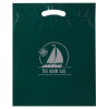 Fold-Over Reinforced Die Cut Bag 9" x 13" x 2" hunter green