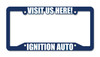 Raised Letter License Plate Frames (#4875-NS) Blue