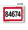 Kleer-Bak Border Sticker Numbered (VT-#410N) red