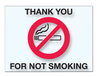 No Smoking Static Cling Sticker