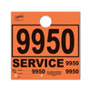 Service Department Hang Tags Plus orange