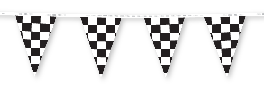 Starter Triangle Pennants - Black