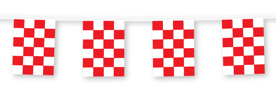 Starter Rectangle Pennants - Red