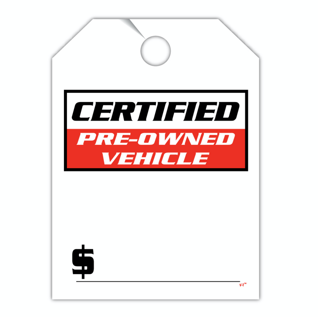 Certified Mirror Hang Tags 8.5" x 11.5"