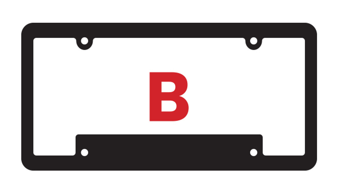 Raised Letter License Plate Frames (#4875) b Raised Letter License Plate Frames (#4875) b
