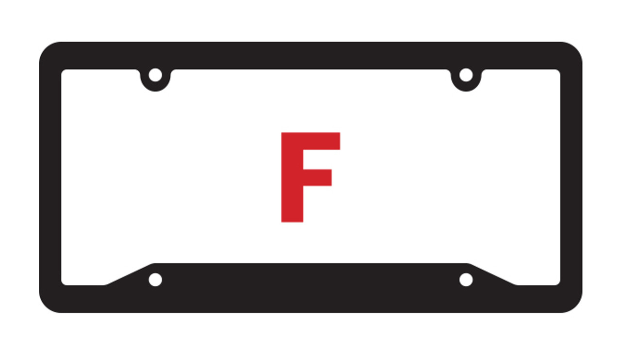 Raised Letter License Plate Frames (#4875) f