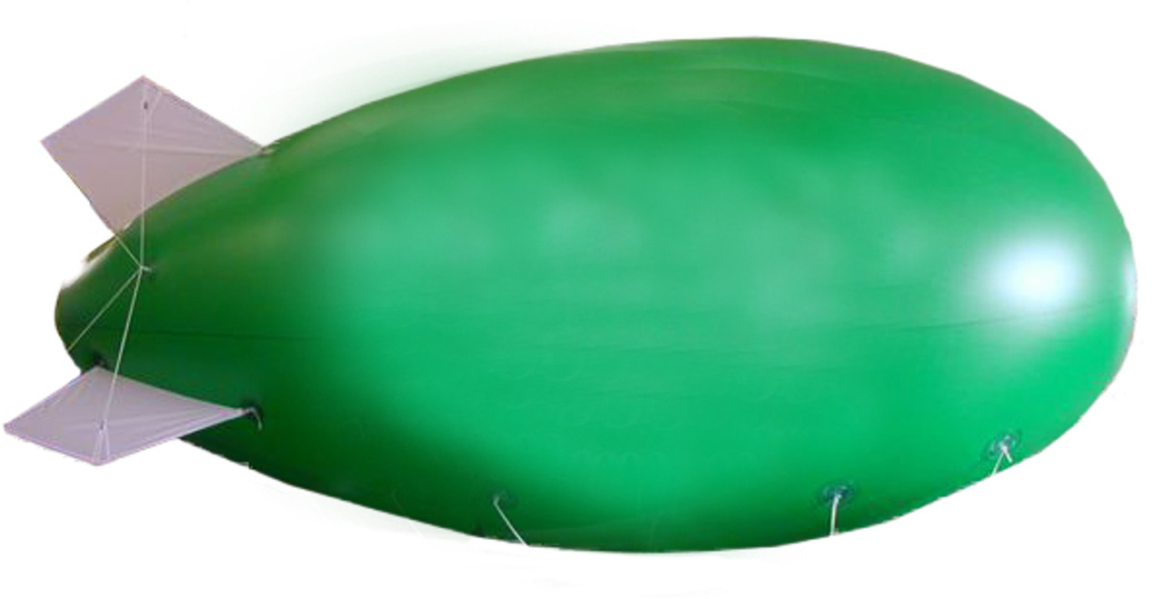 17' Blank Blimp Balloon Green