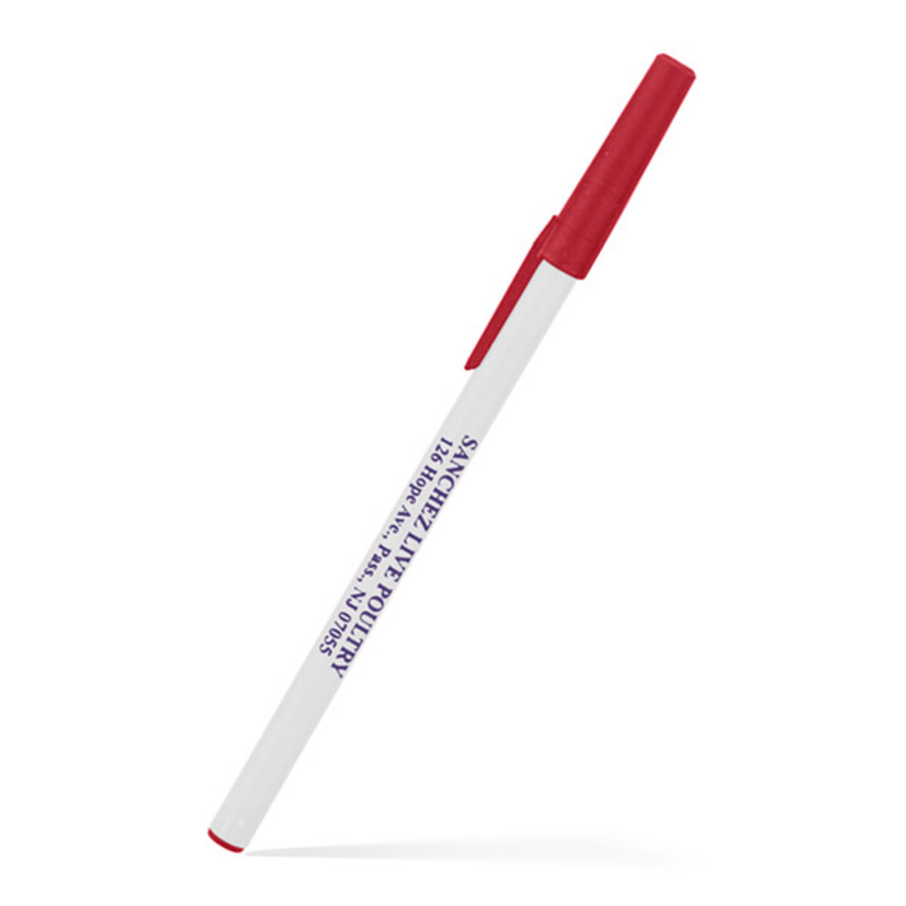 Brittany Stick Pen White/Red