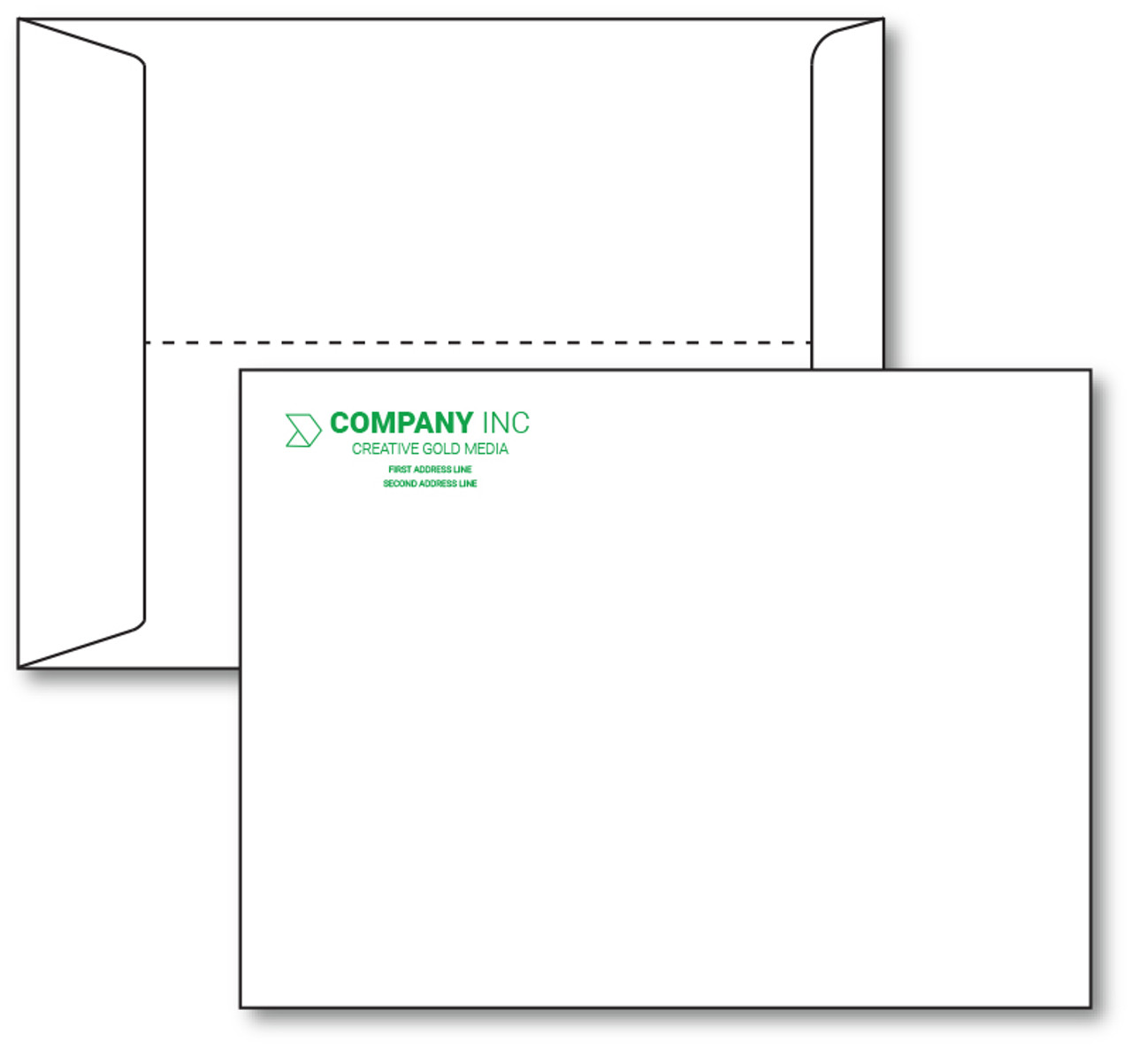 9x12 catalog Envelopes one color Green