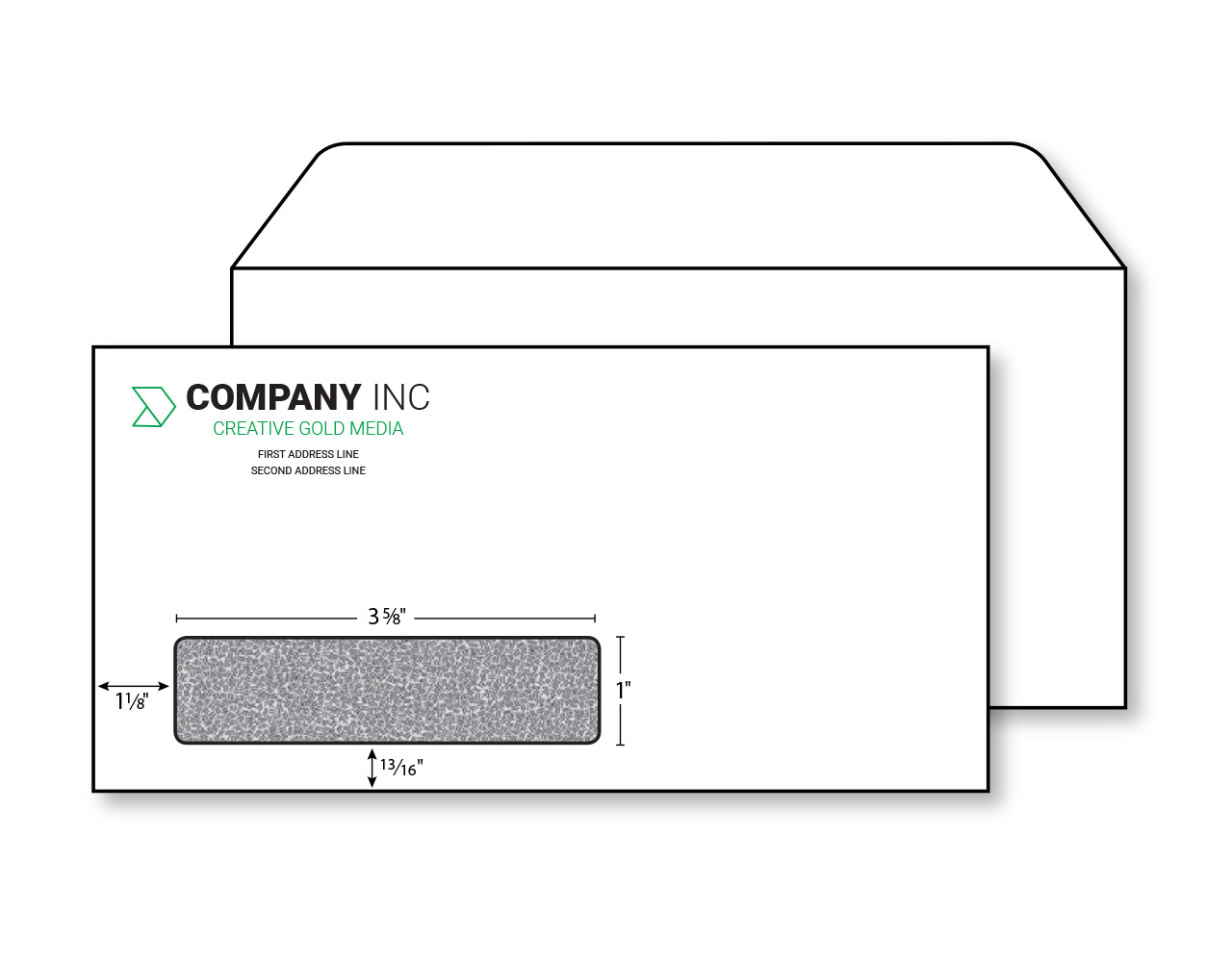 #9 R Style R&R Regular Envelopes Green/Black