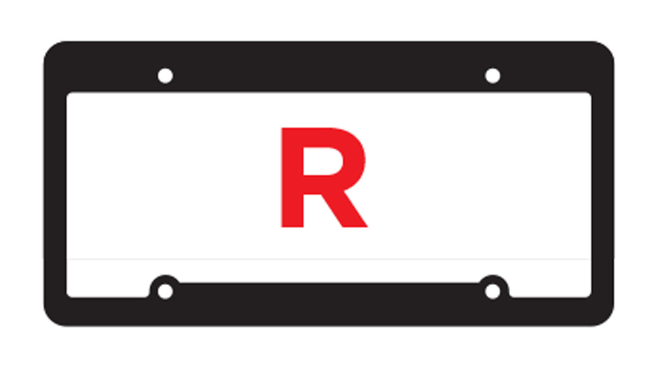 Raised Letter License Plate Frames (#4875) r
