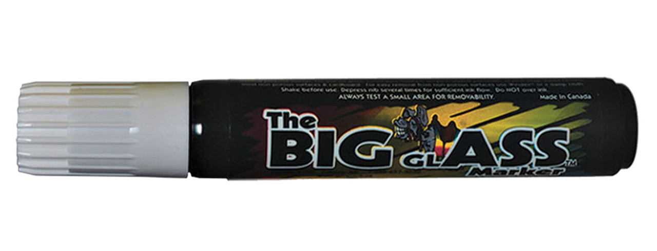Big Glass Windshield Markers White