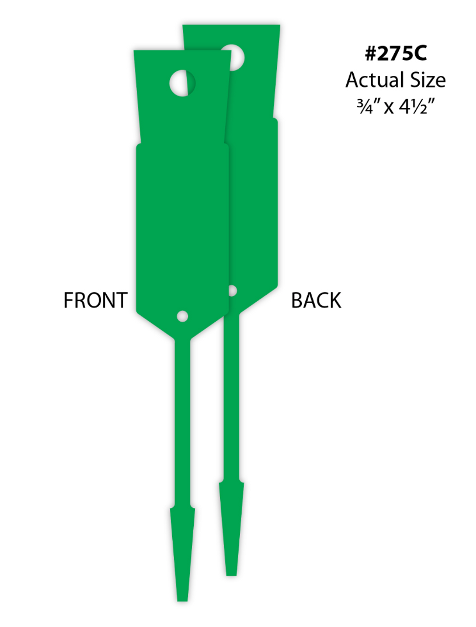 Arrow ID Tags- Blank (VT-#275) green