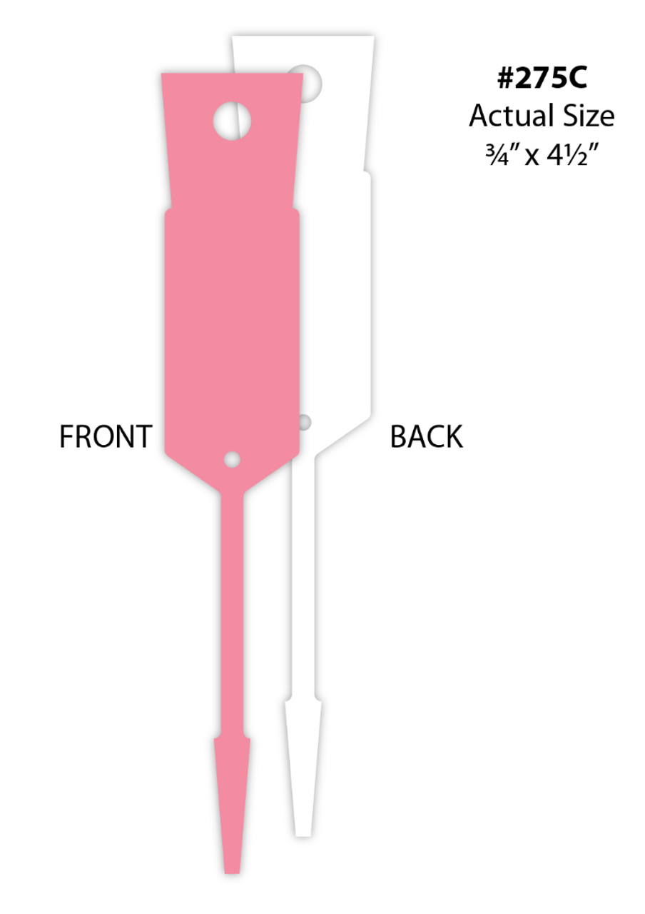 Arrow ID Tags- Blank (VT-#275) pink
