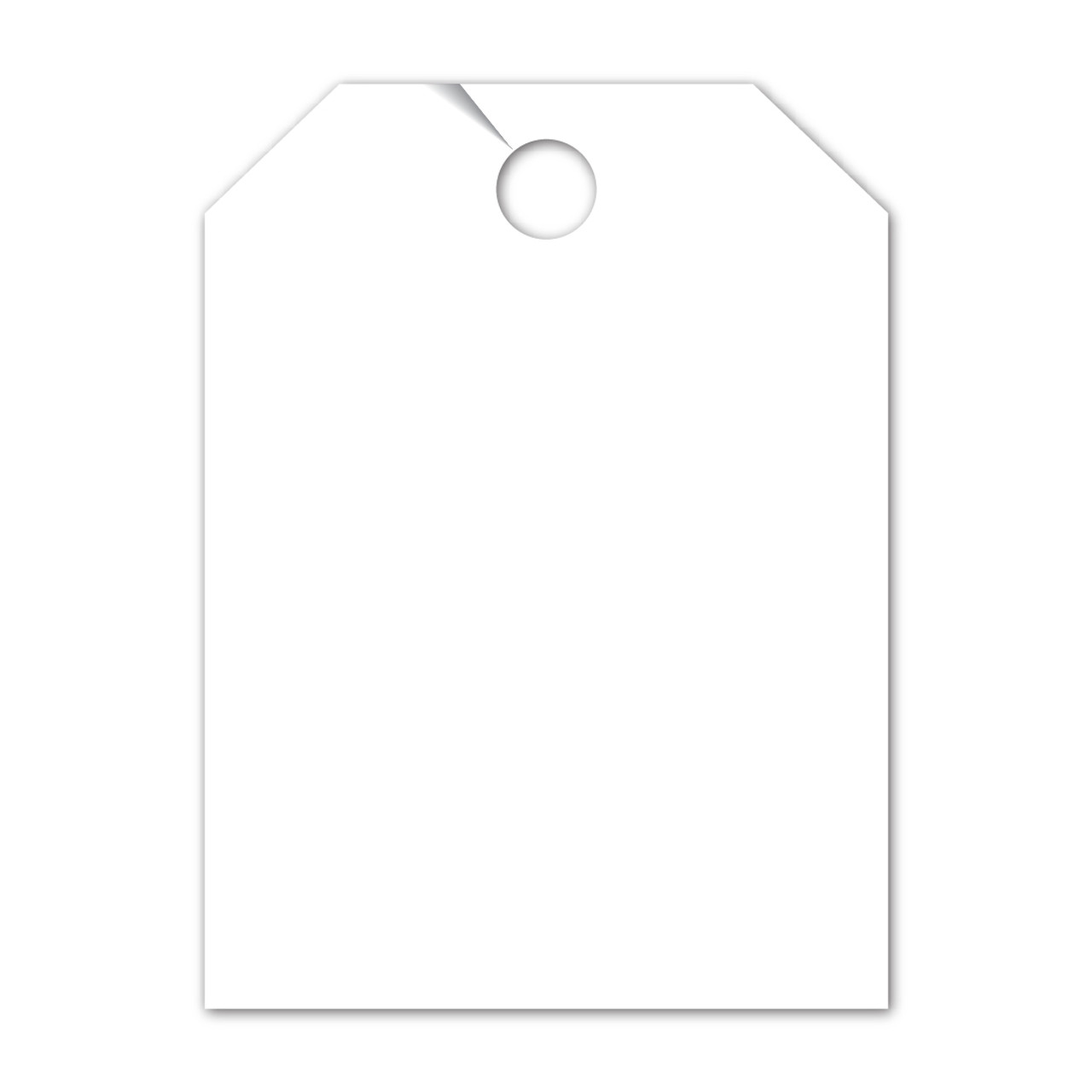 Blank Mirror Hang Tag  8.5" x 11.5" white