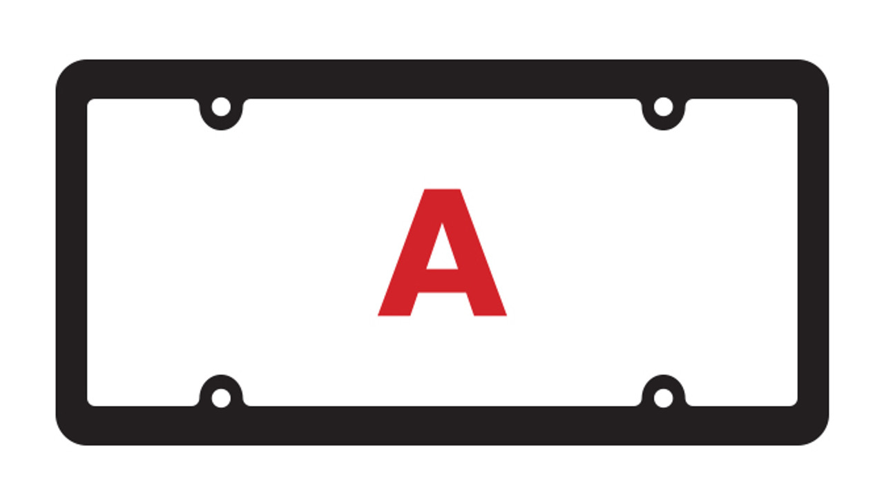 Raised Letter License Plate Frames (#4875) a