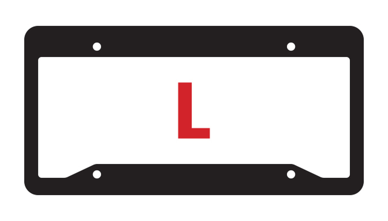 Raised Letter License Plate Frames (#4875) L