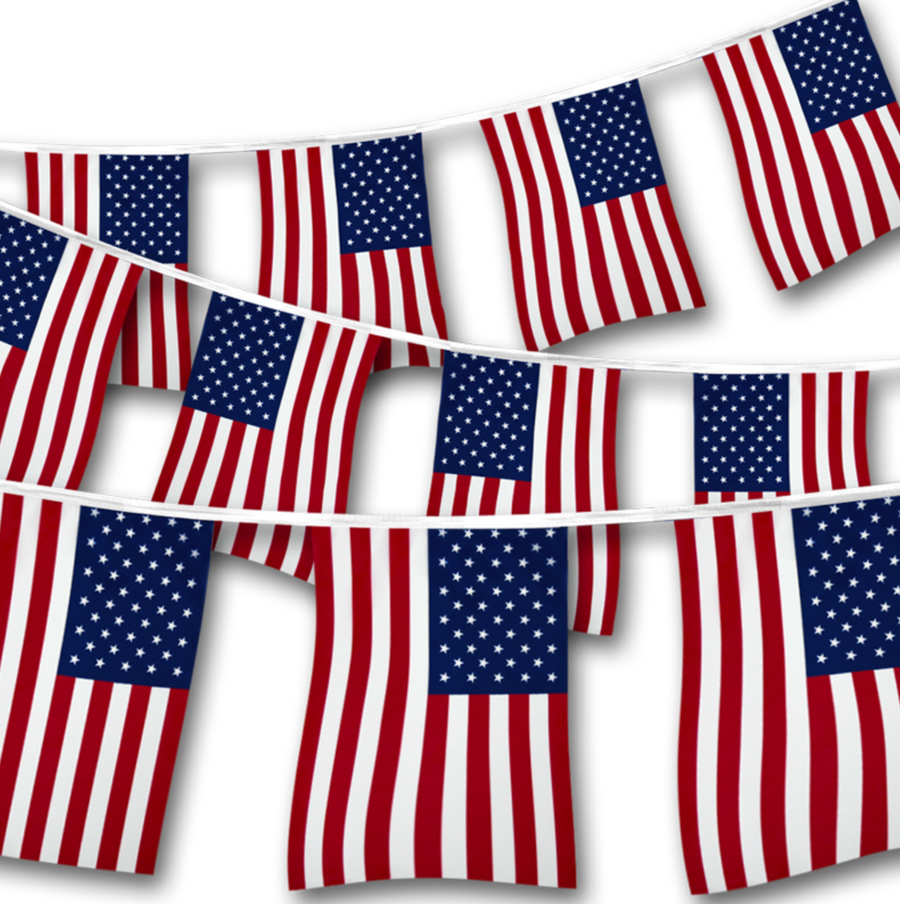 American Flag Pennants Cloth