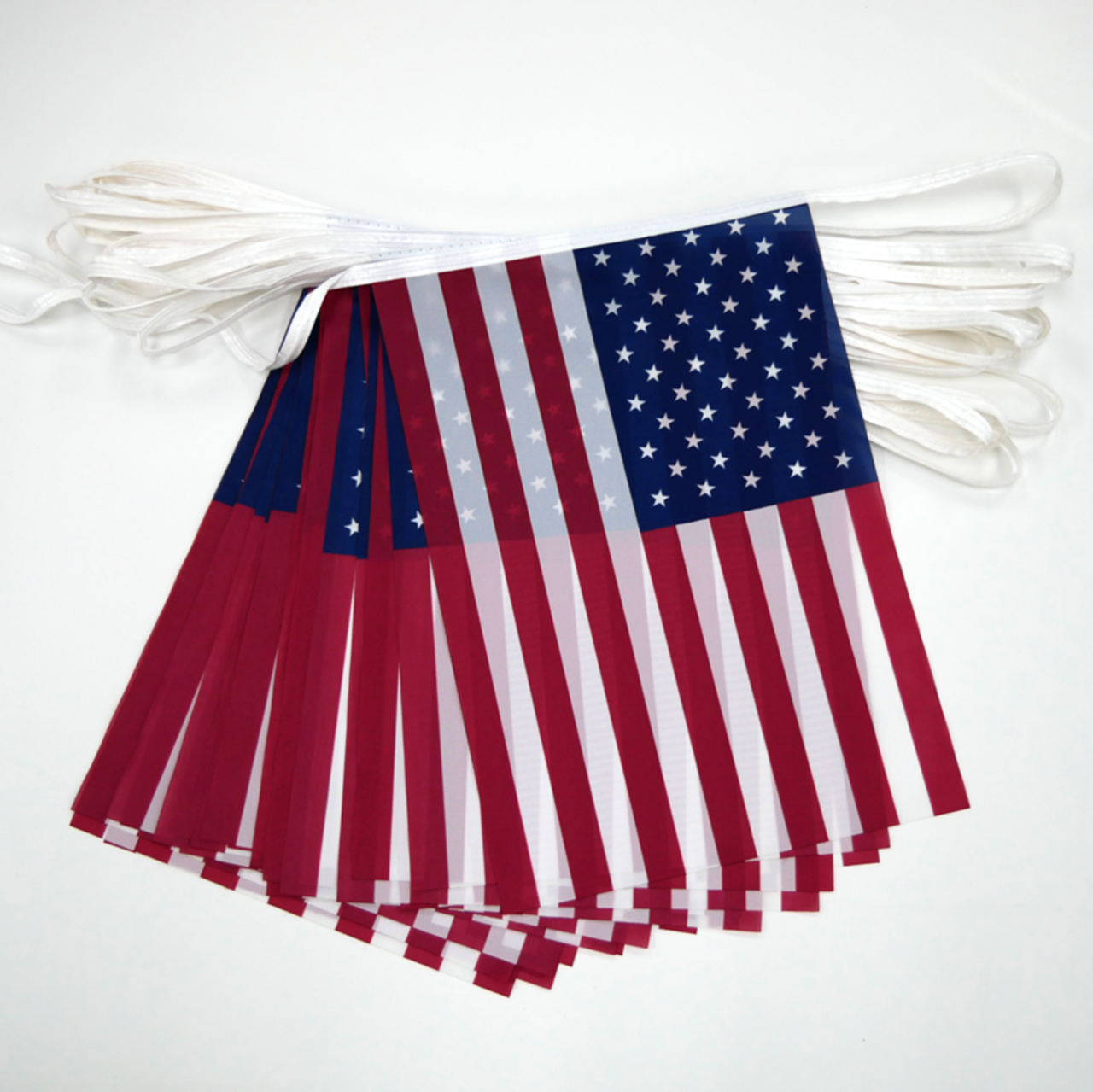 American Flag Pennants Cloth folded