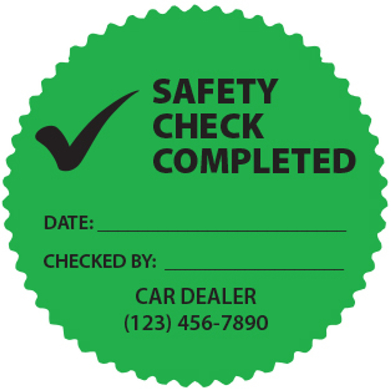 Safety Check Completed