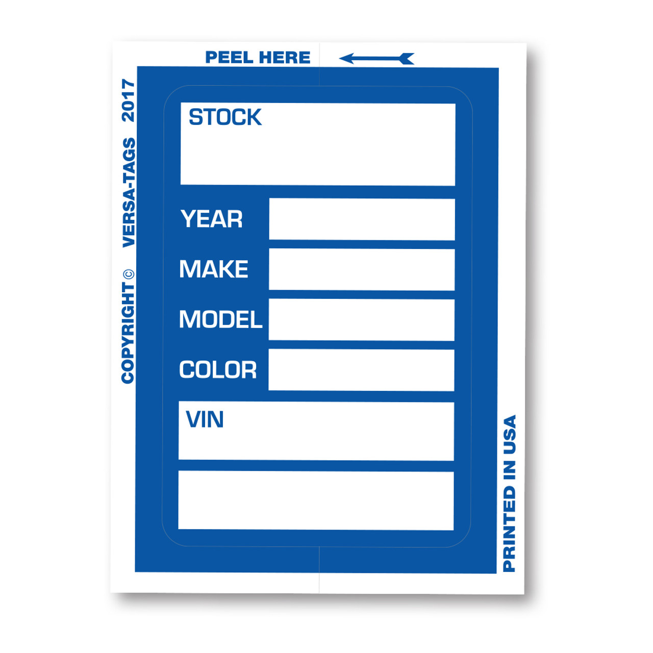 Kleer-Bak Stock Sticker (VT-#400NEW) blue