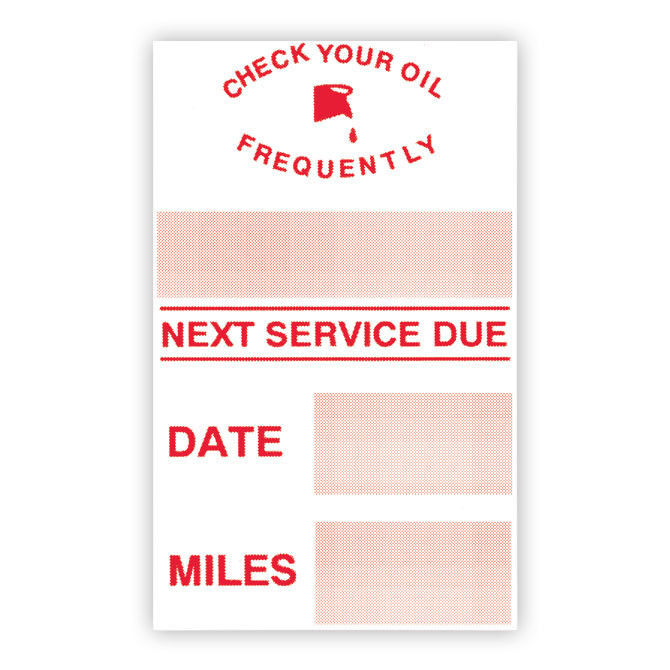 Light Adhesive Custom Reminder Stickers  (#1850) Style 4 Example