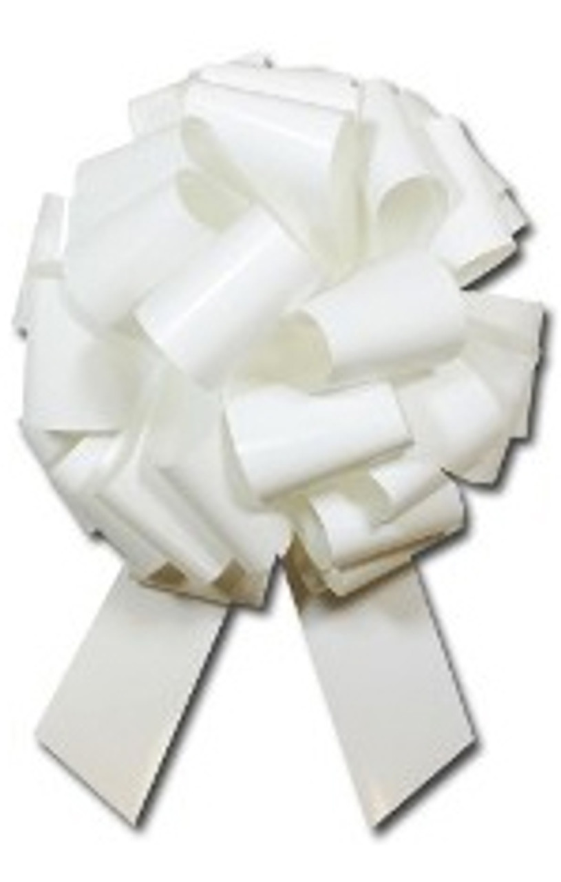 Metallic 12" Pull Bow (CB-PB12) white