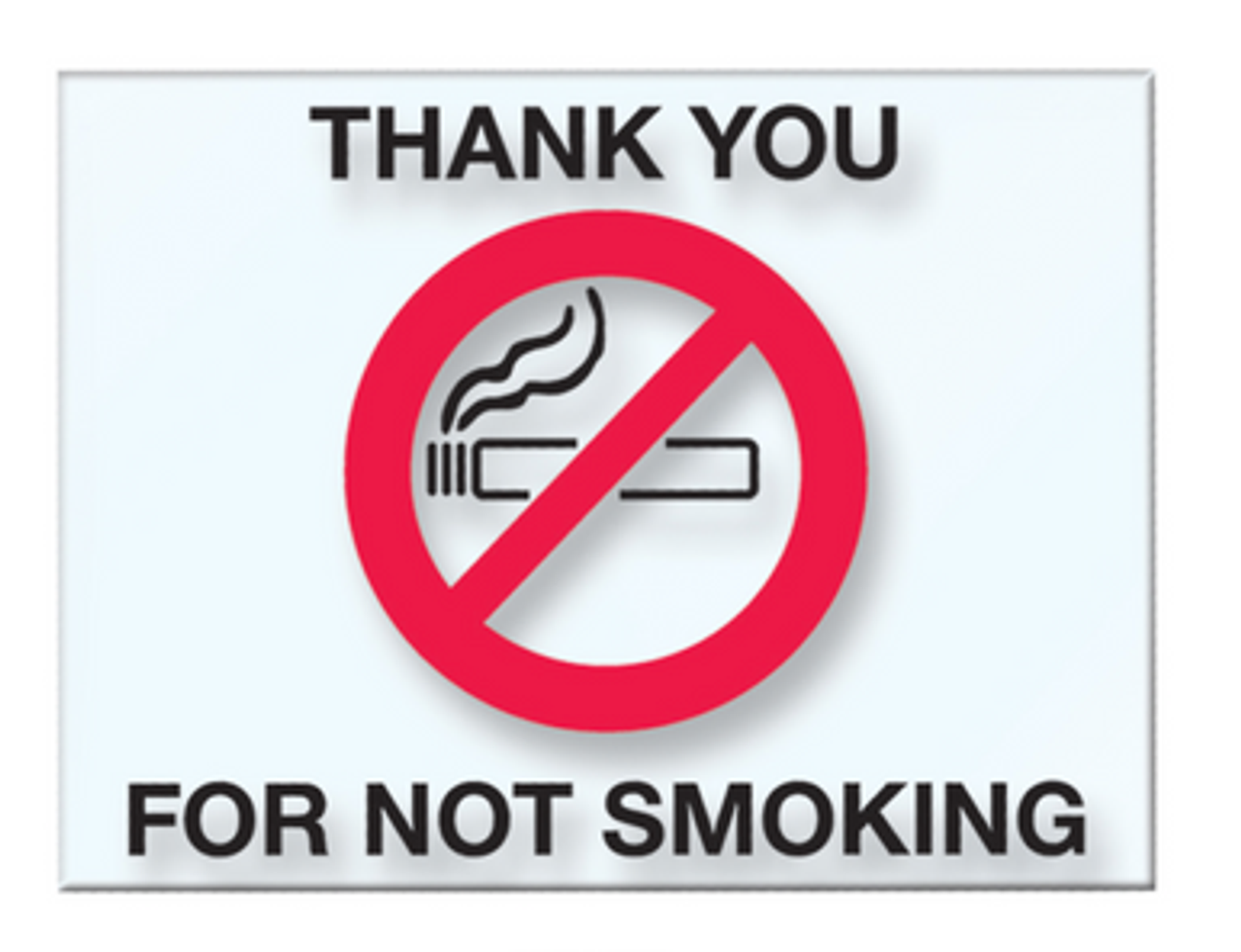 No Smoking Static Cling Sticker