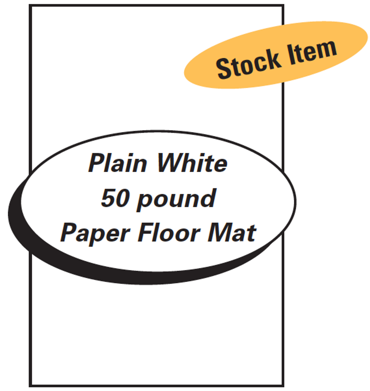 Plain White Paper Mat