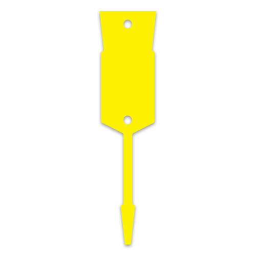 Arrow ID Tags - IMPRINTED (VT-#275C) yellow