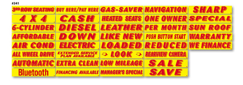 Vinyl Highlights Windshield Slogans