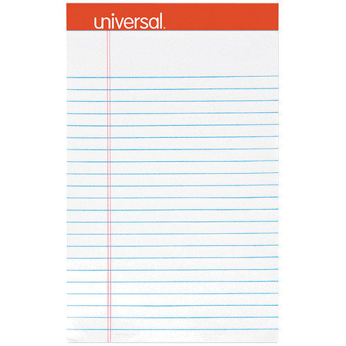 Note Pads - Perforated Ruled Writing Pads white