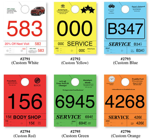 Custom Heavy Brite 4 Part Service Dispatch Numbers (Form #2791-2796)