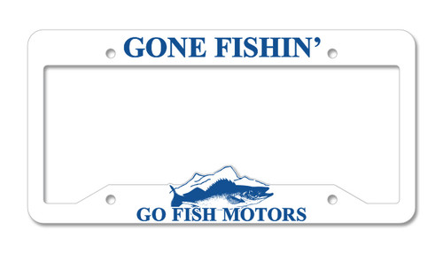 Raised Letter License Plate Frames (#4875) White